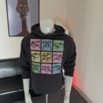 ARTICLE -A DROPSHOULDER CROPED VINTAGE AUTHENTIC FULL HOODIE